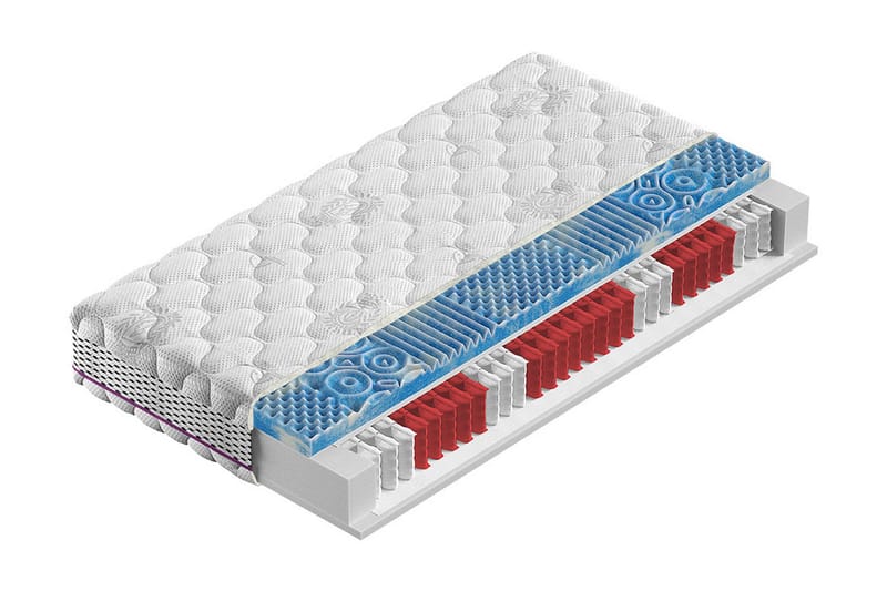 Silver Protect Madrass 90x200cm - Vit - Resårmadrass & resårbotten