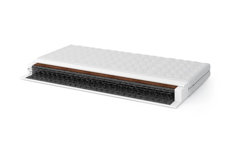 Topon Resårmadrass 180x200 Bonell Medium/Fast - Vit - Möbler - Säng - Madrasser - Resårmadrass & resårbotten
