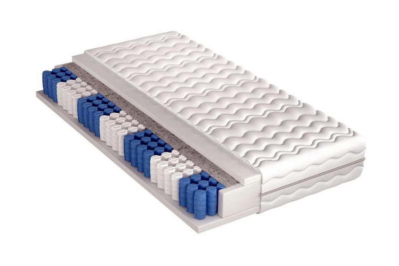 Vananda Pocketmadrass 90x200 cm - Vit - Möbler - Säng - Madrasser - Resårmadrass & resårbotten