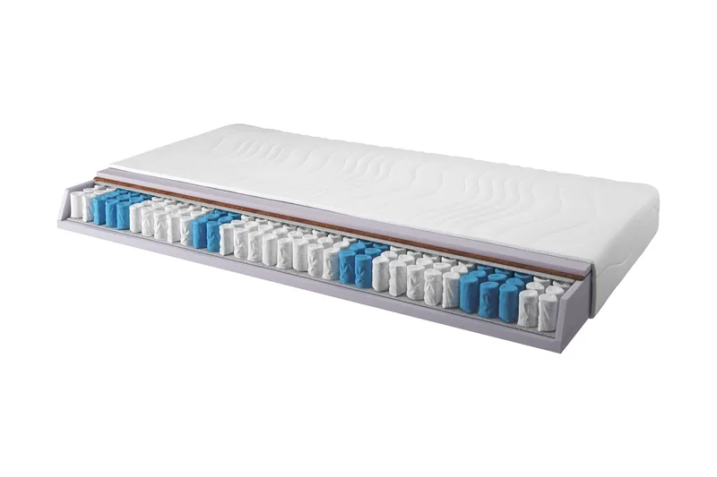 Zafir Resårmadrass 120x200 Pocket Medium/Mjuk, Vit