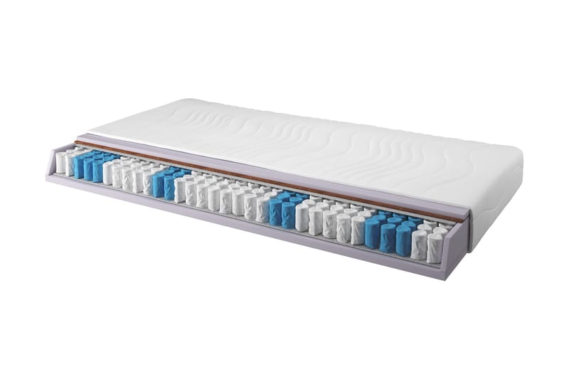 Zafir Resårmadrass 80x200 Pocket Medium/Mjuk, Vit