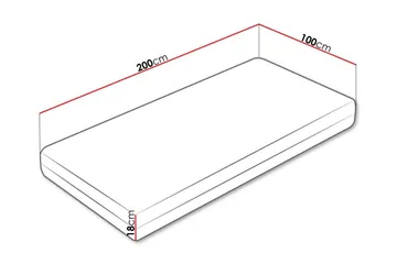 Arigna Skummadrass 100x200 cm - Möbler - Säng - Madrasser - Skummadrass