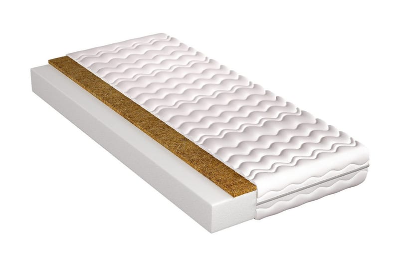 Artino Madrass 90x200x13 Skum, Vit
