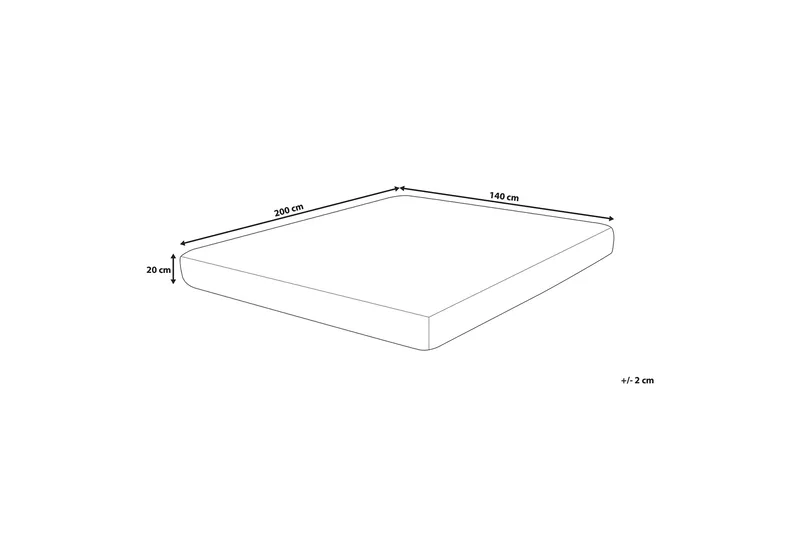 Crickmore Skummadrass 140x200cm - Vit - Möbler - Säng - Madrasser - Skummadrass