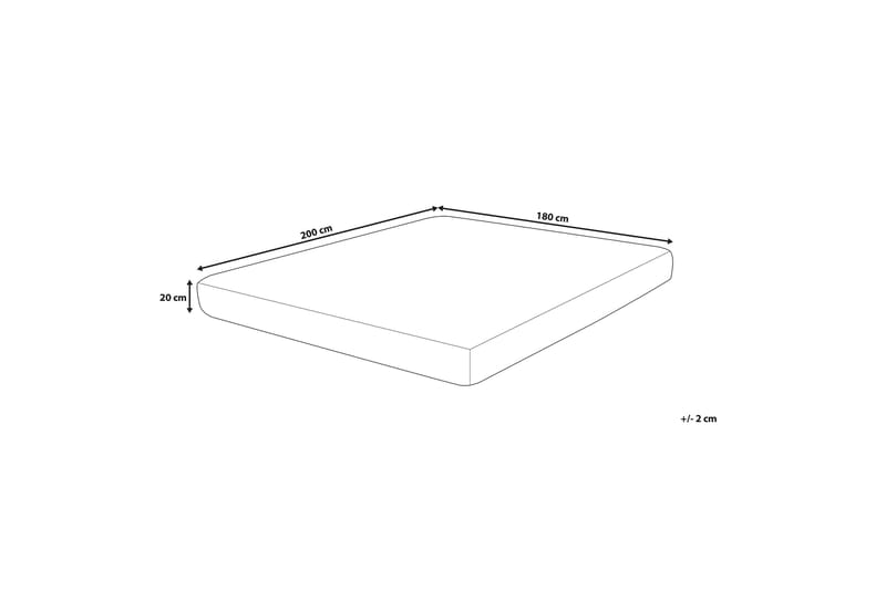Crickmore Skummadrass 180x200cm - Vit - Möbler - Säng - Madrasser - Skummadrass