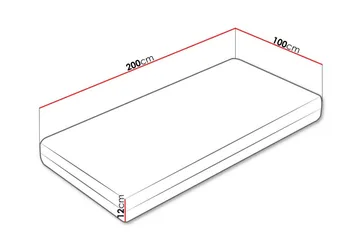 Derry Skummadrass 100x200 cm - Möbler - Säng - Madrasser - Skummadrass