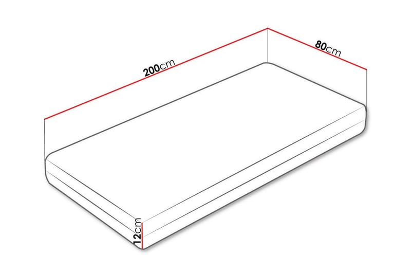 Derry Skummadrass 80x200 cm - Skummadrass