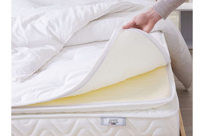 Luxusa Skummadrass 140x200 cmmed Avtagbar Klädsel - Beige - Möbler - Säng - Madrasser - Skummadrass