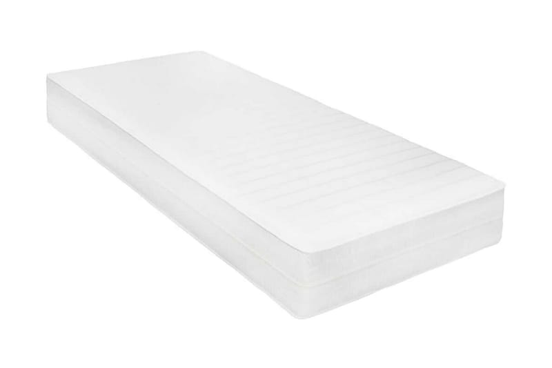 Madrass 120x200 cm viskoelastiskt minnesskum 18 cm - Vit - Möbler - Säng - Madrasser - Skummadrass