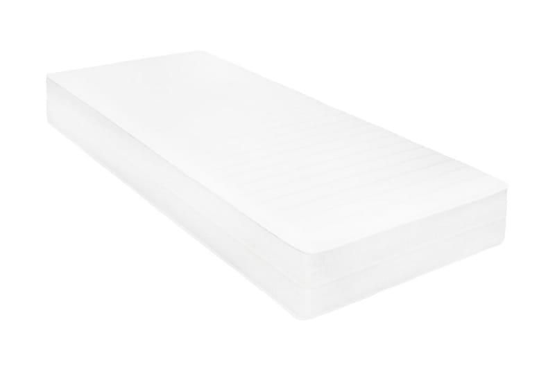 Madrass 80x200 cm viskoelastiskt minnesskum 18 cm - Vit - Möbler - Säng - Madrasser - Skummadrass