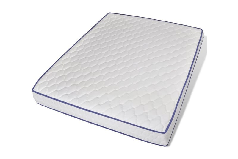 Madrass med memoryskum 200x160x17 cm - Vit - Möbler - Säng - Madrasser - Skummadrass
