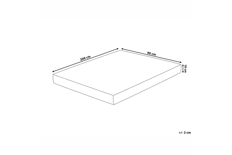 Piccolo Skummadrass 90 200 cm - Vit - Möbler - Säng - Madrasser - Skummadrass