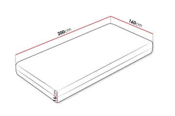 Solklint Resårmadrass 160x200 cm - Vit - Möbler - Säng - Madrasser - Resårmadrass & resårbotten
