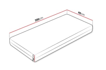 Solklint Resårmadrass 90x200 cm - Vit - Möbler - Säng - Madrasser - Resårmadrass & resårbotten