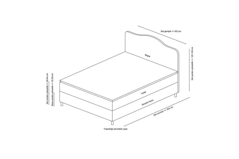 Subato Bäddmadrass 160x200 cm - Antracit - Möbler - Säng - Madrasser - Bäddmadrass