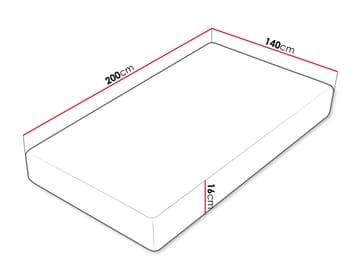 Tarvik Skummadrass 140x200 cm - Vit - Möbler - Säng - Madrasser - Skummadrass