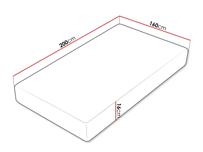 Tarvik Skummadrass 160x200 cm - Vit - Möbler - Säng - Madrasser - Skummadrass