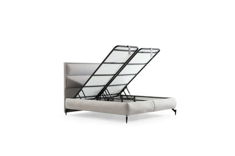 Mashli Sängram 90x190 cm - Grå - Möbler - Säng - Sängram & sängstomme