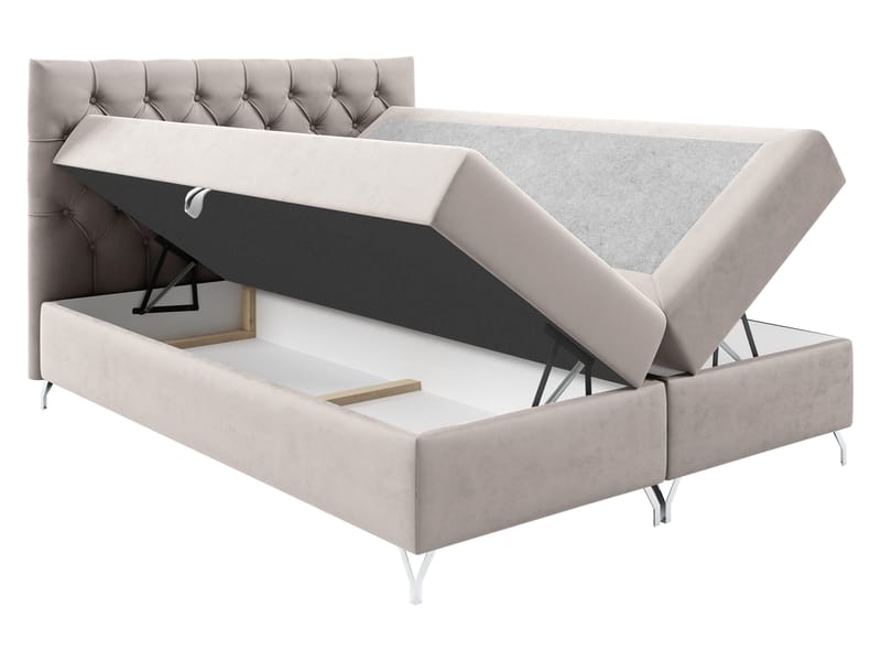 Mavik Sängpaket Kontinentalsäng med förvaring 120x200 cm - Mörkbrun - Möbler - Säng - Kontinentalsäng