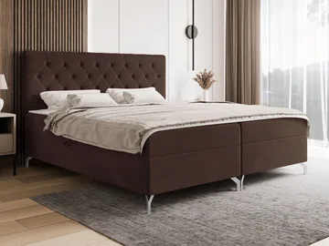 Mavik Sängpaket Kontinentalsäng med förvaring 120x200 cm - Mörkbrun - Möbler - Säng - Kontinentalsäng