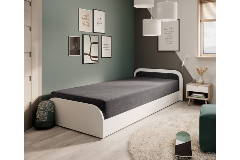 Mayuri Sängpaket Förvaringssäng 90x180 cm - Vit - Möbler - Säng - Sängar med förvaring