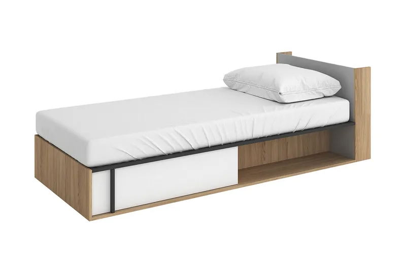 Metropolitan Sängram 90x200 cm, Brun