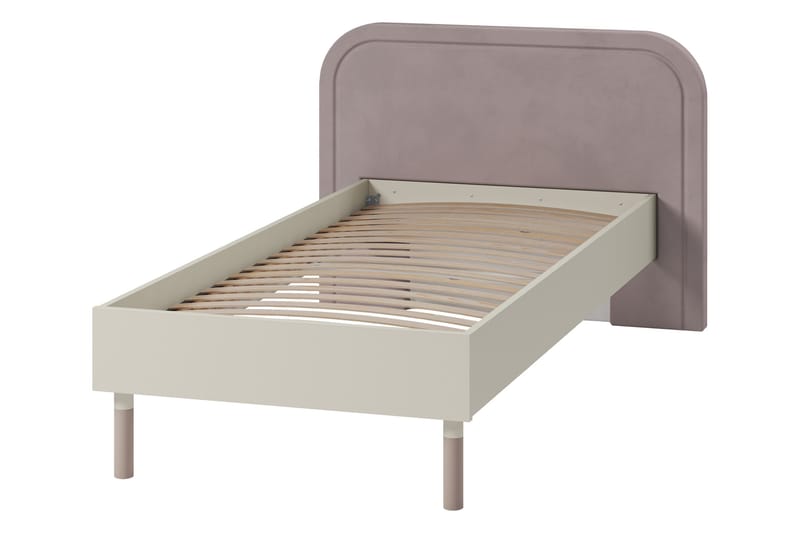 Monfort Sängram 90x200 cm - Beige/Rosa - Möbler - Säng - Sängram & sängstomme