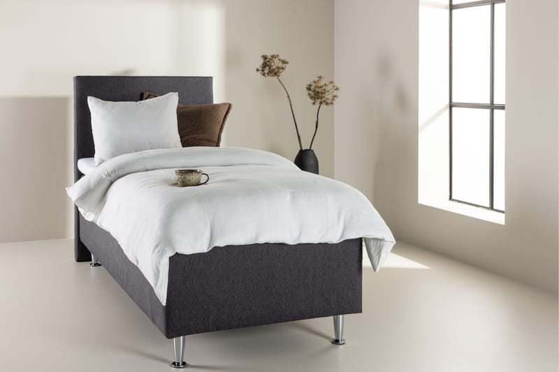 Mesa Sängpaket Ramsäng 90x200 cm - Mörkgrå - Möbler - Säng - Komplett sängpaket