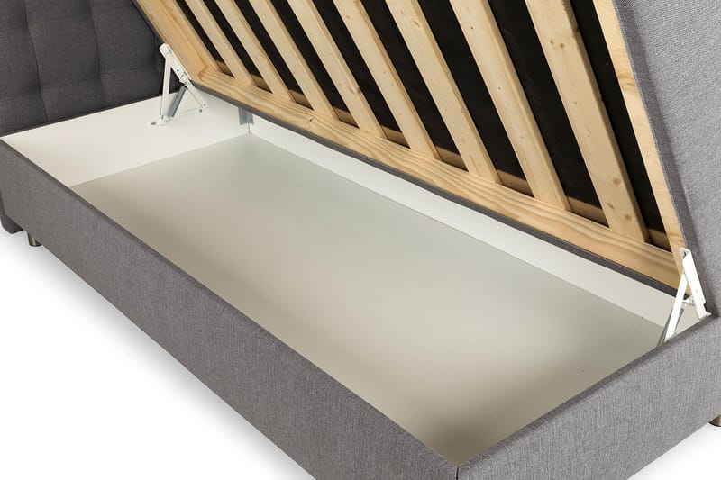 Montana Dubbelsäng med förvaring 160x200 cm - Grå - Möbler - Säng - Kontinentalsäng