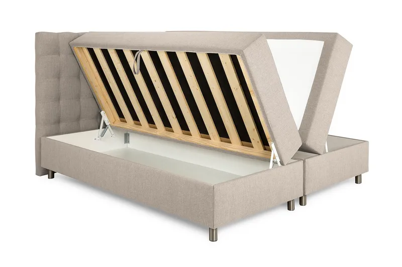 Montana Förvaringssäng 180x200 - Beige - Möbler - Säng - Komplett sängpaket