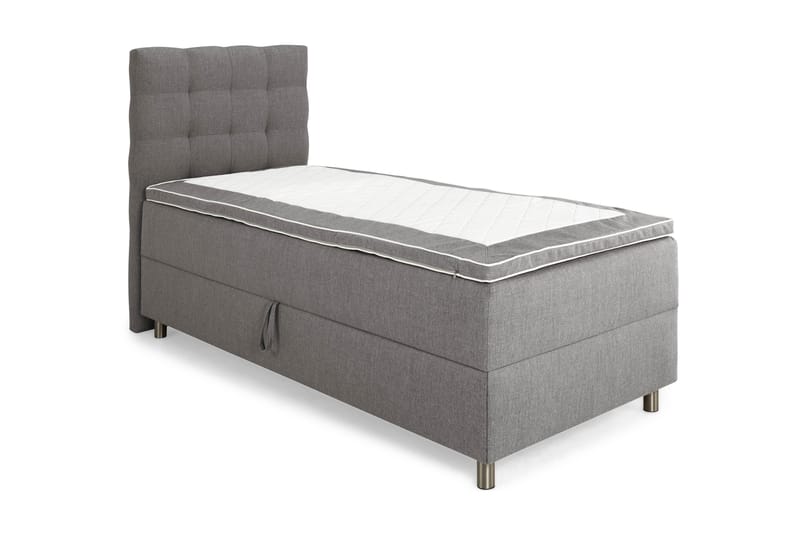 Montana Komplett Sängpaket med Förvaring 90x200 cm - Grå - Möbler - Säng - Kontinentalsäng