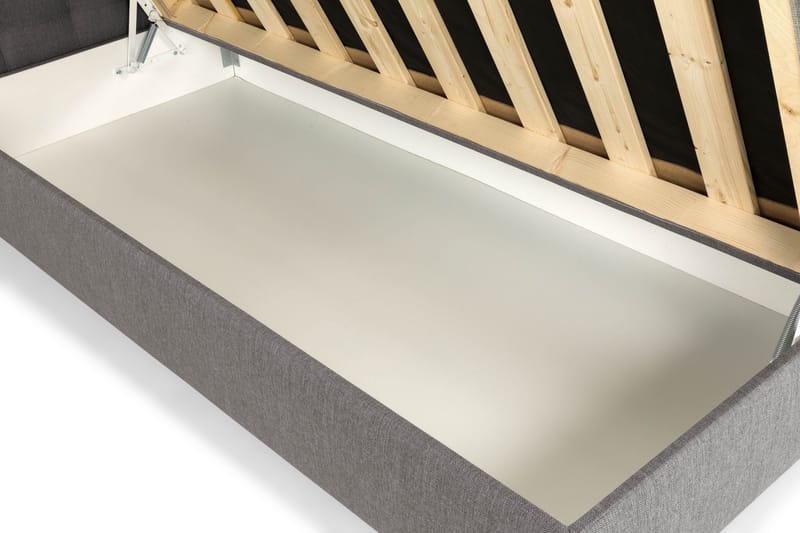 Montana Komplett Sängpaket med Förvaring 90x200 cm - Grå - Möbler - Säng - Kontinentalsäng