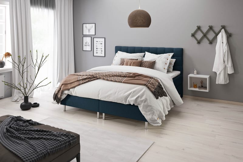 Montana Sängpaket 90x200 - Mörkblå - Möbler - Säng - Komplett sängpaket