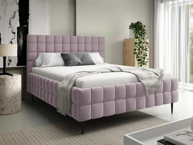 Morke Sängram med förvaring 140x200 cm - rosa - Möbler - Säng - Sängram & sängstomme