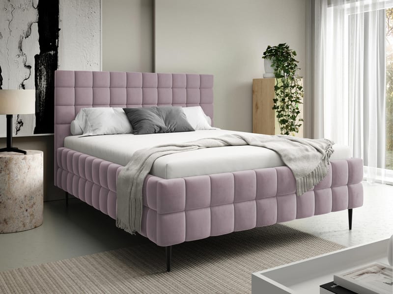 Morke Sängram med förvaring 160x200 cm - rosa - Möbler - Säng - Sängram & sängstomme