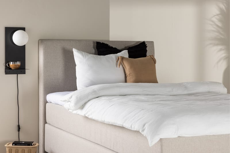Munia Sängpaket Kontinentalsäng 120x200 cm - Beige - Möbler - Säng - Komplett sängpaket
