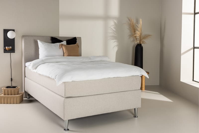 Munia Sängpaket Kontinentalsäng 120x200 cm - Beige - Möbler - Säng - Komplett sängpaket