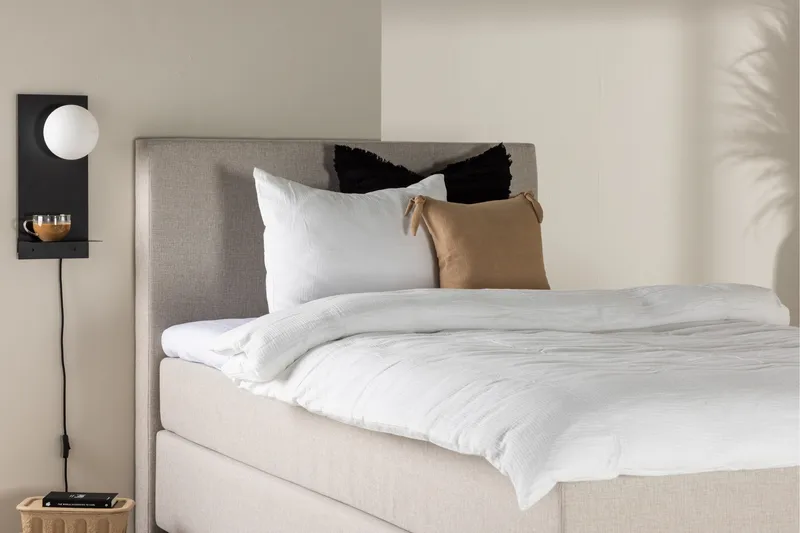 Toledo Sängpaket Kontinentalsäng 120x200 cm - Beige - Möbler - Säng - Komplett sängpaket