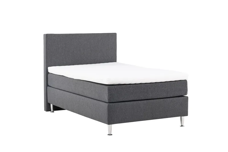 Toledo Sängpaket Kontinentalsäng 120x200 cm, Mörkgrå