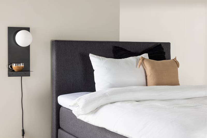 Munia Sängpaket Kontinentalsäng 120x200 cm - Mörkgrå - Möbler - Säng - Komplett sängpaket