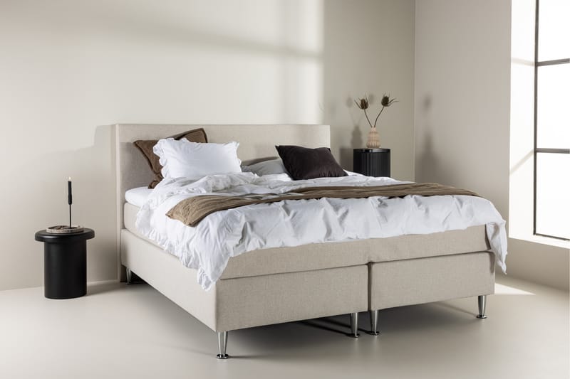 Munia Sängpaket Kontinentalsäng 180x200 cm - Beige - Möbler - Säng - Komplett sängpaket
