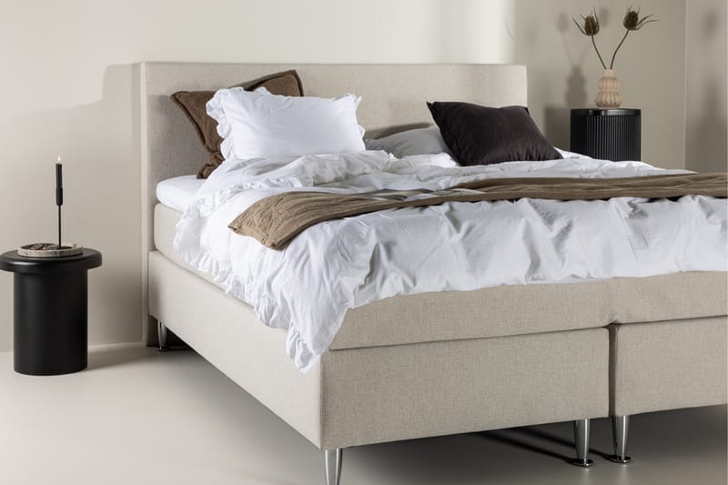 Munia Sängpaket Kontinentalsäng 180x200 cm - Beige - Möbler - Säng - Komplett sängpaket