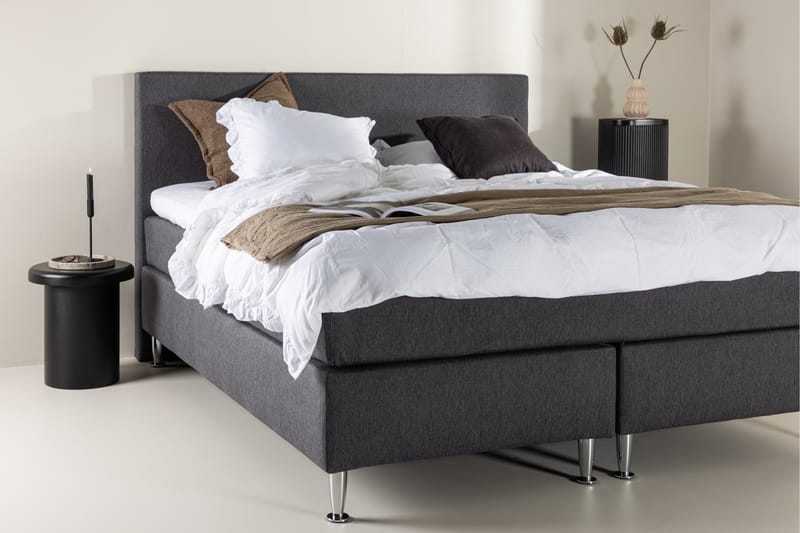 Munia Sängpaket Kontinentalsäng 180x200 cm - Mörkgrå - Möbler - Säng - Komplett sängpaket