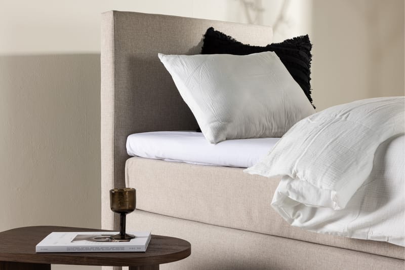 Munia Sängpaket Kontinentalsäng 90x200 cm - Beige - Möbler - Säng - Komplett sängpaket