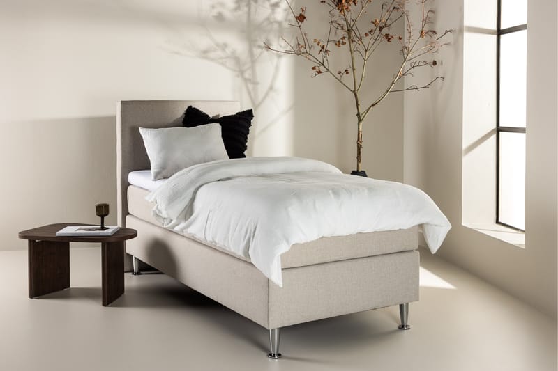 Munia Sängpaket Kontinentalsäng 90x200 cm - Beige - Möbler - Säng - Komplett sängpaket