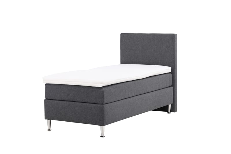 Munia Sängpaket Kontinentalsäng 90x200 cm - Mörkgrå - Komplett sängpaket - Kontinentalsäng