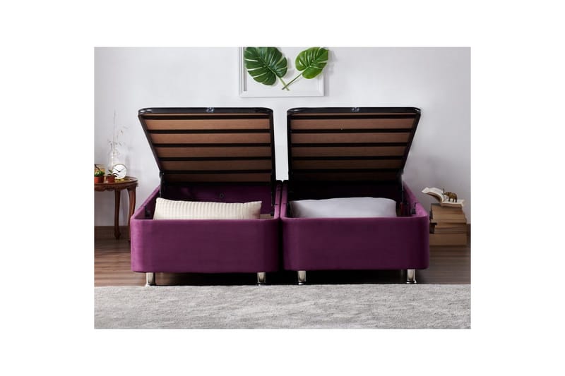 Mytikas Sängram 200x200 cm - Lila - Möbler - Säng - Sängram & sängstomme