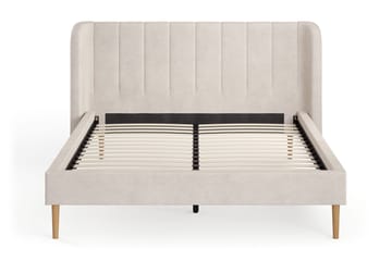 Nattljus Sängram 160x200 cm med välvd sänggavel - Beige - Möbler - Säng - Sängram & sängstomme