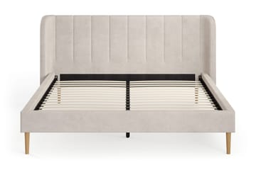 Nattljus Sängram 180x200 cm med välvd sänggavel - Beige - Möbler - Säng - Sängram & sängstomme