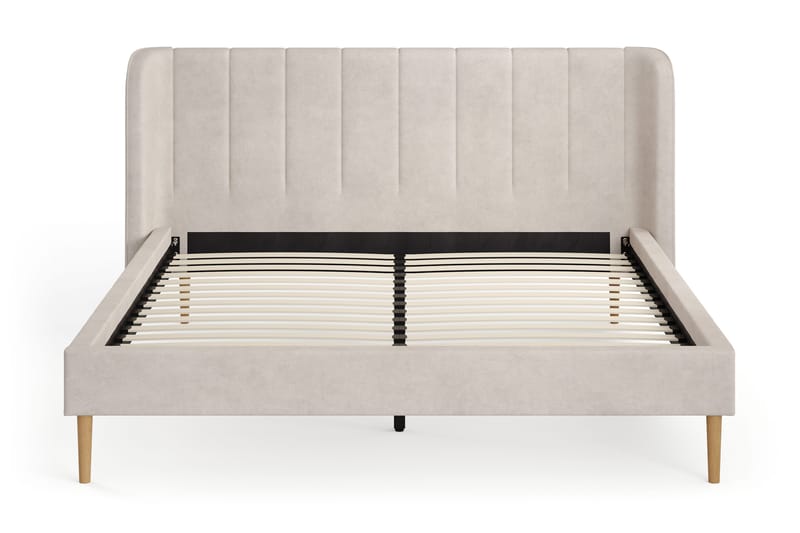 Nattljus Sängram 180x200 cm med välvd sänggavel - Beige - Möbler - Säng - Sängram & sängstomme